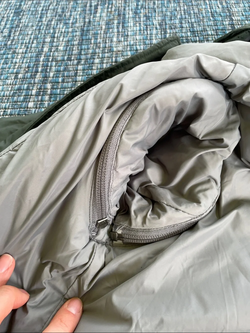Lands' End Olive 4-in-1 Puffer Jacket